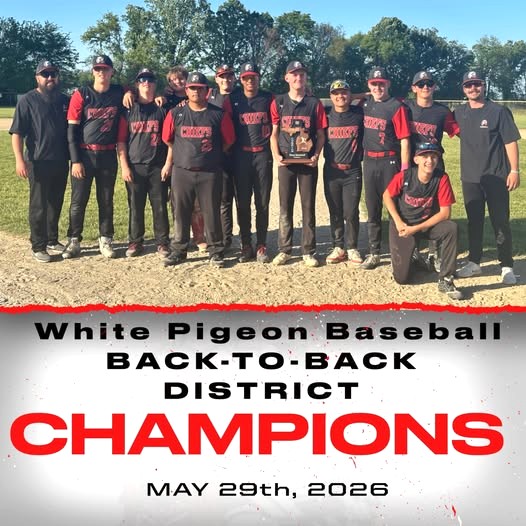 White Pigeon baseball wins 2nd straight District title